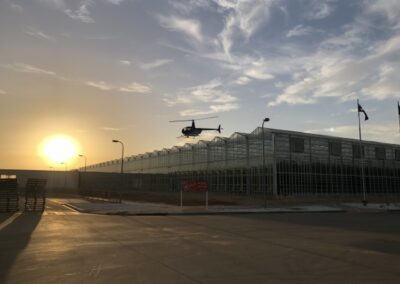 county helicopter flying over greenhouse 1