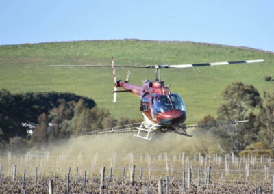 aerial spraying by County Helicopters